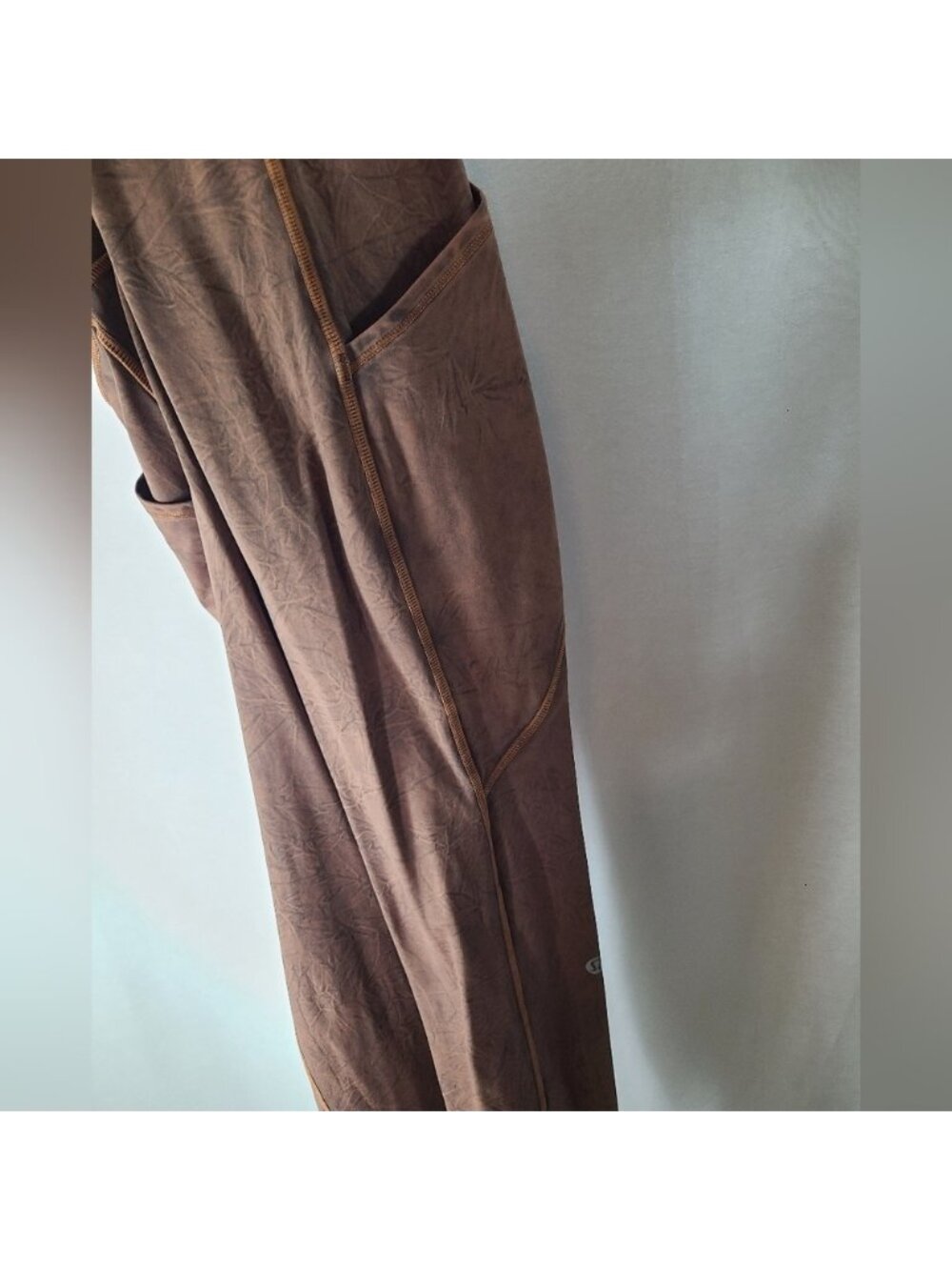 Lululemon Fast Free Tight II 25" Ice Dye *Non-Reflective Ice Wash Brown Earth- 4 - Picture 9 of 10